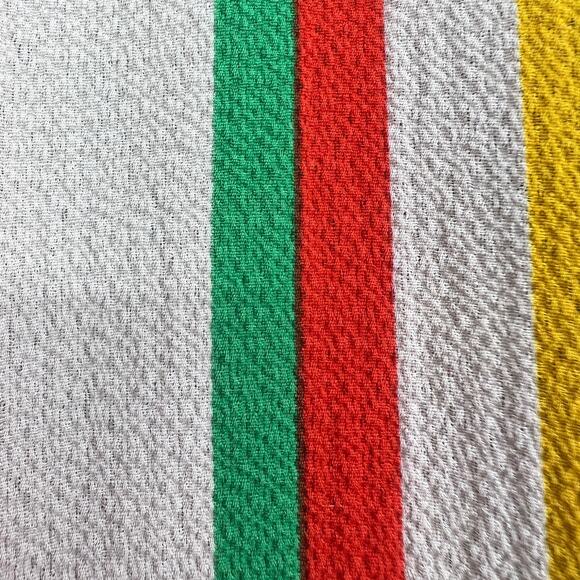 Fig & Flower Womens Size Small Green Floral Stripe Blouse Shirt Top Boho Summer - Picture 7 of 9